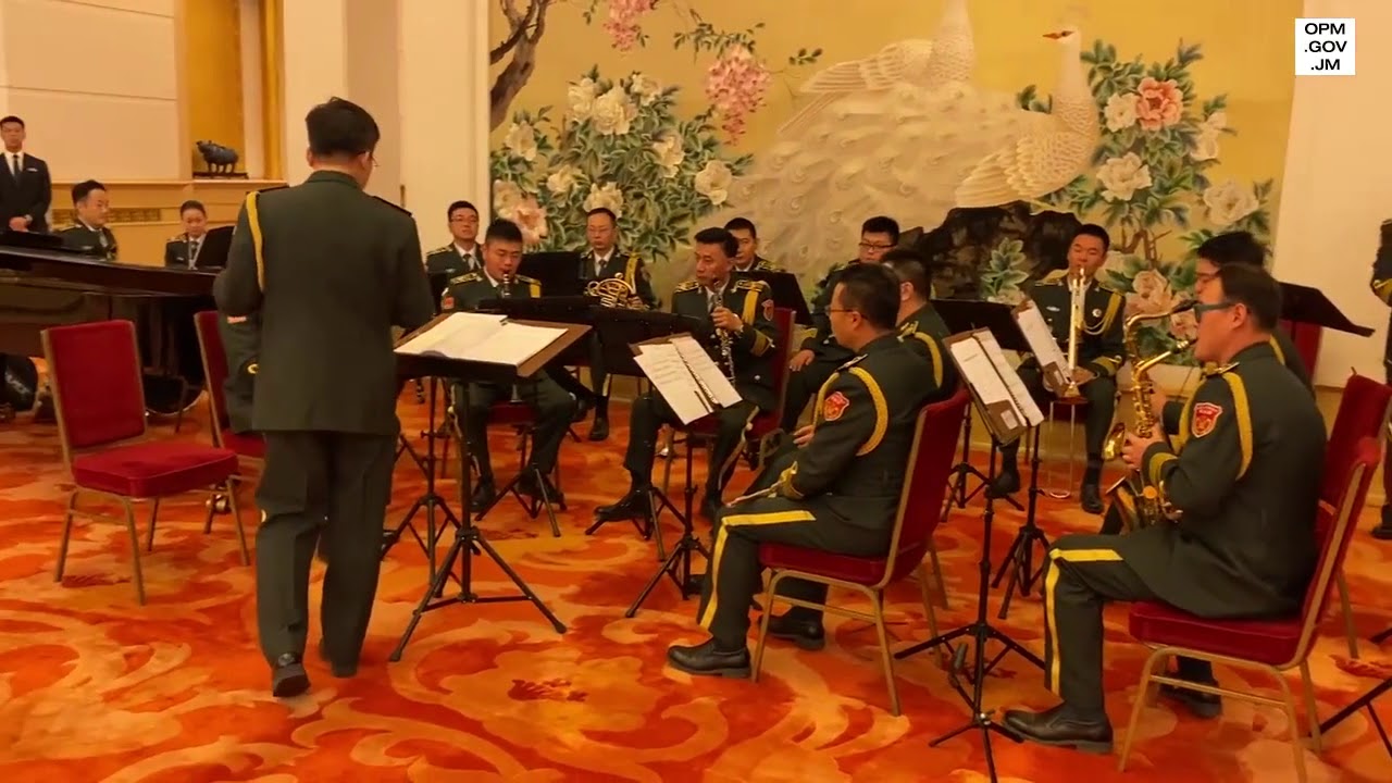 Koffee played for the Jamaican delegation by the Chinese Military Band in Beijing. [11/11/2019]