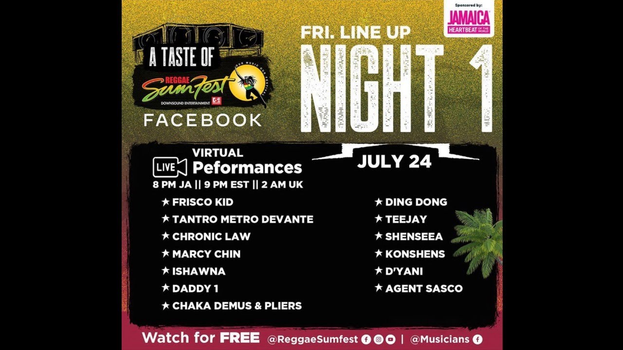 A Taste of Reggae Sumfest 2020 - Night 1 (Live Stream) [7/24/2020]