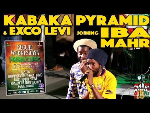 Kabaka Pyramid & Exco Levi joining Iba Mahr @ Reggae Wednesdays 2016 - Progressions in Kingston, Jamaica [2/17/2016]