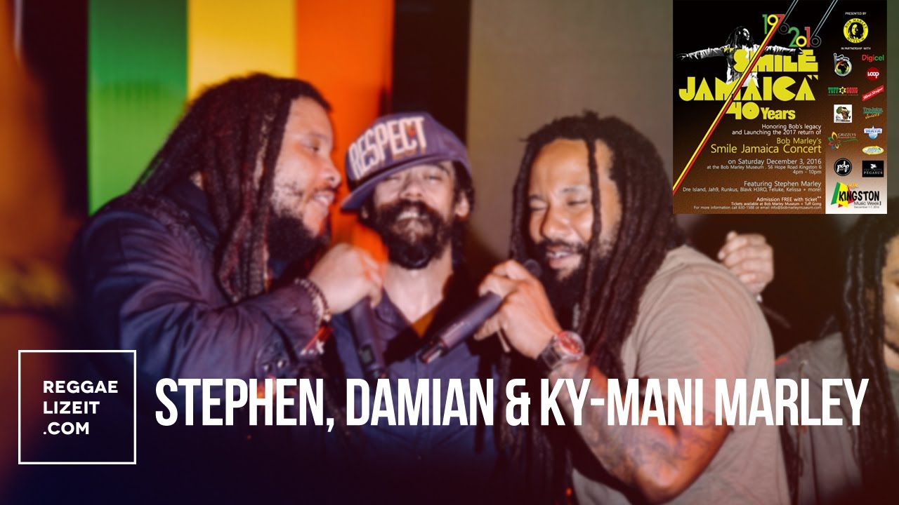 Stephen Marley , Damian Marley & Ky-mani Marley @ Smile Jamaica 40th Anniversary [12/3/2016]