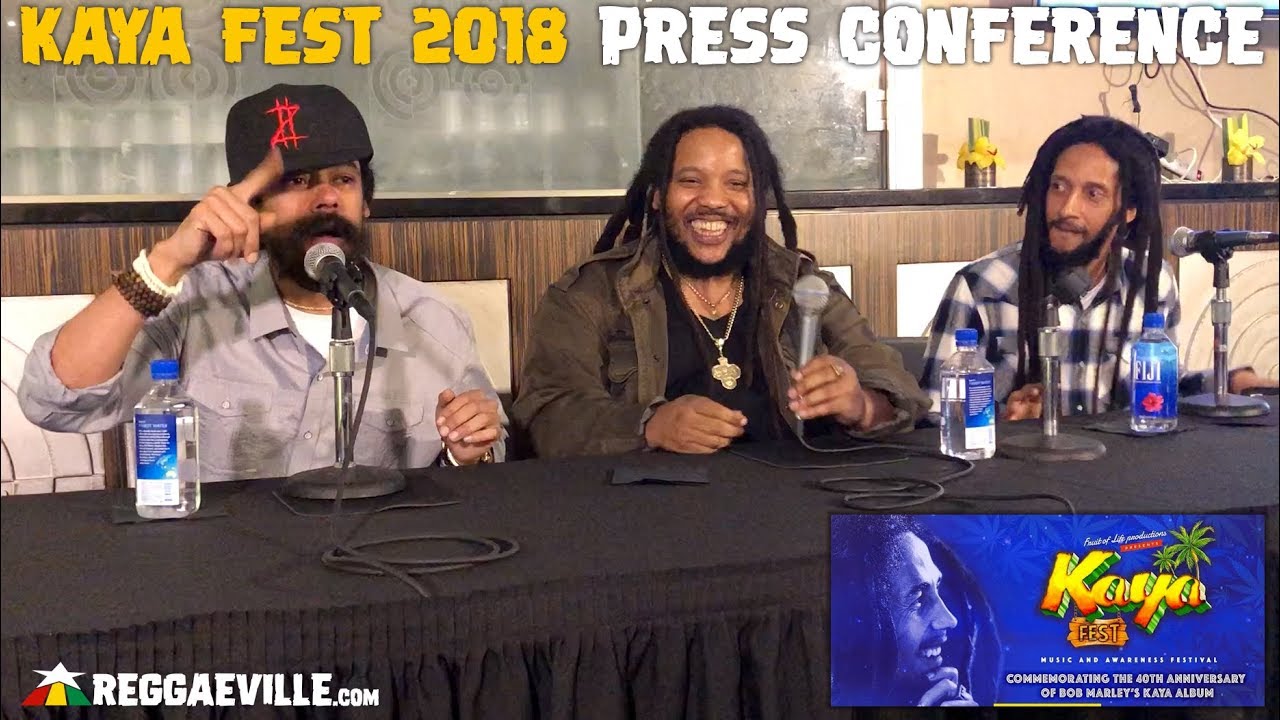 Damian, Stephen & Julian Marley - Performance @ Press Conference | Kaya Fest 2018 [3/12/2018]