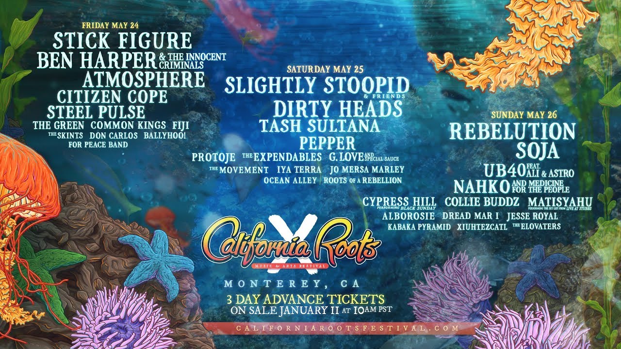 California Roots Festival 2019 - Final Artist Announcement [1/10/2019]