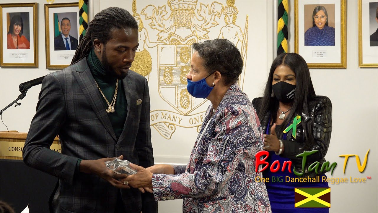 Gyptian receives Heritage Award from the Consul General Of Jamaica NY in New York, NY, USA [11/7/2021]