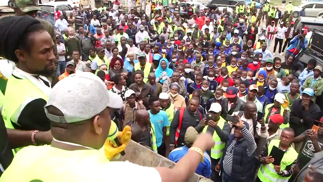 Jah Cure joins Governor Sonko in Cleaning Nairobi City [7/6/2019]