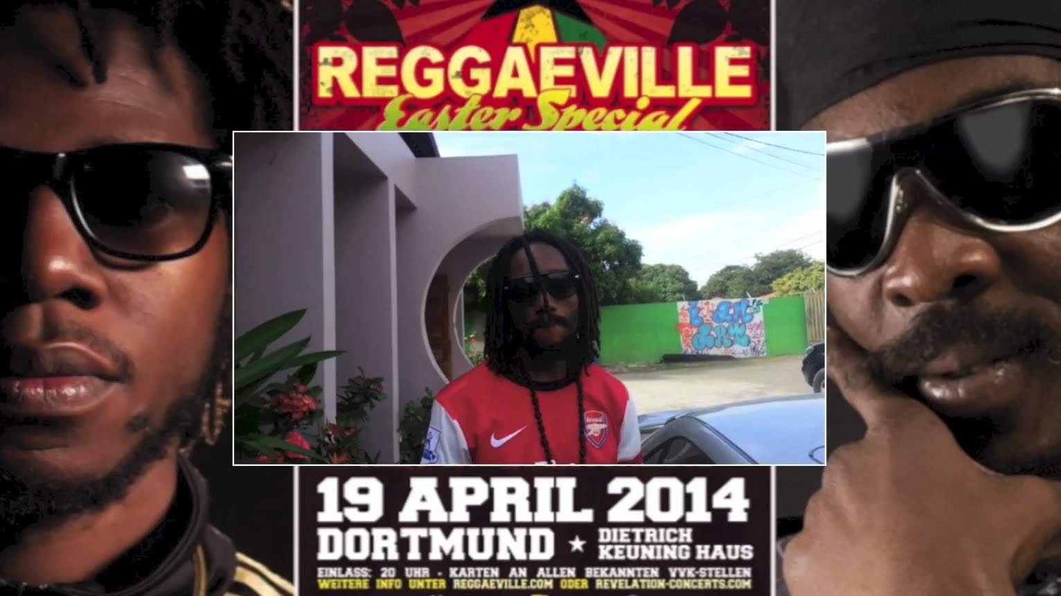 Drop: Kabaka Pyramid @ Reggaeville Easter Special in Dortmund, Germany 2014 [3/22/2014]