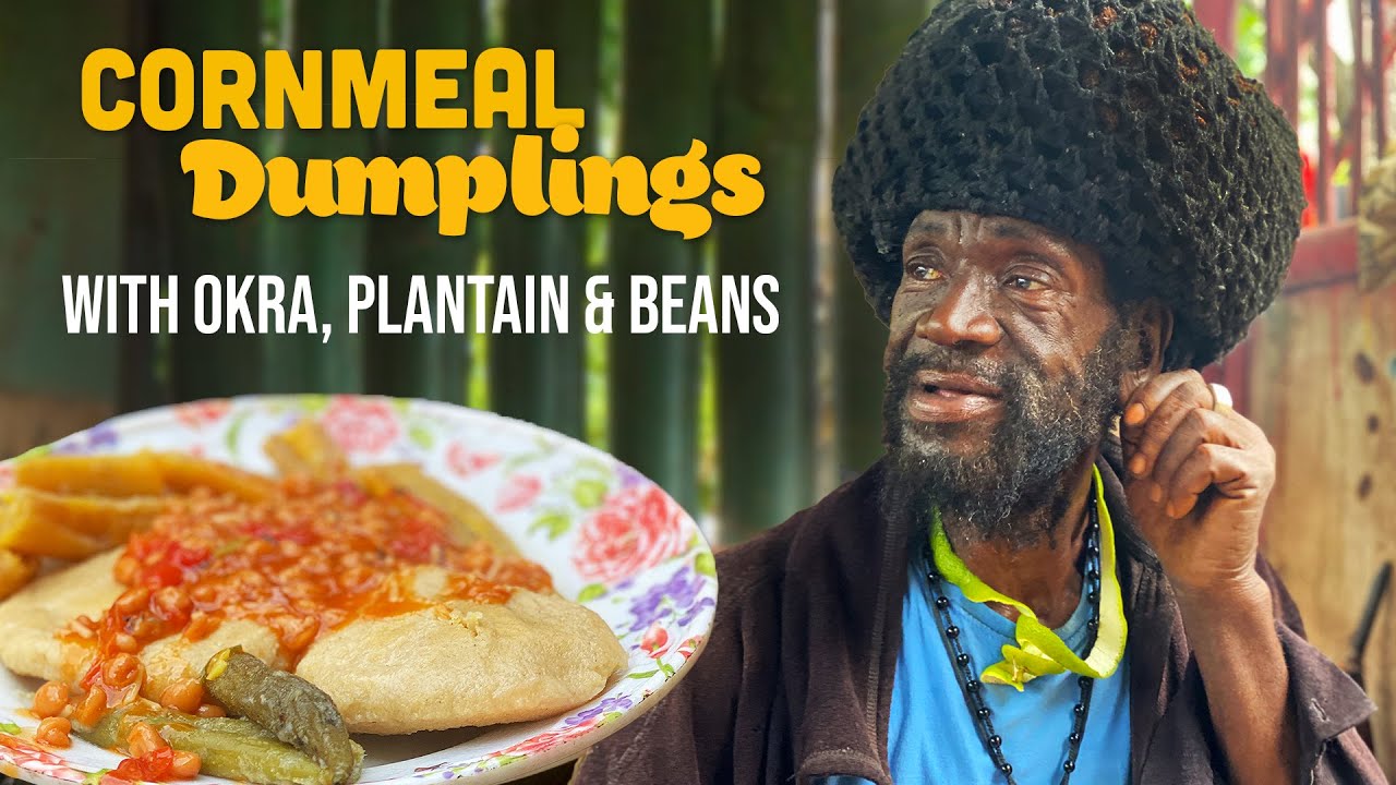 Ras Kitchen - Rasta Cornmeal Dumplings with Okra, Green Plantain & Beans [4/21/2023]