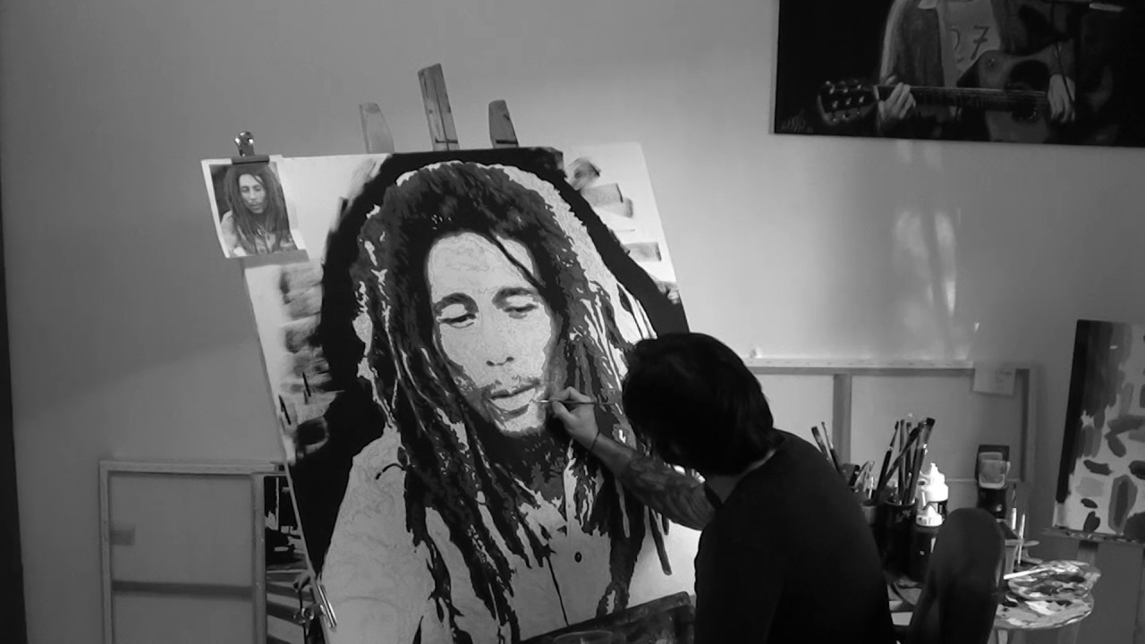 Painting of Bob Marley by lassri [12/13/2016]