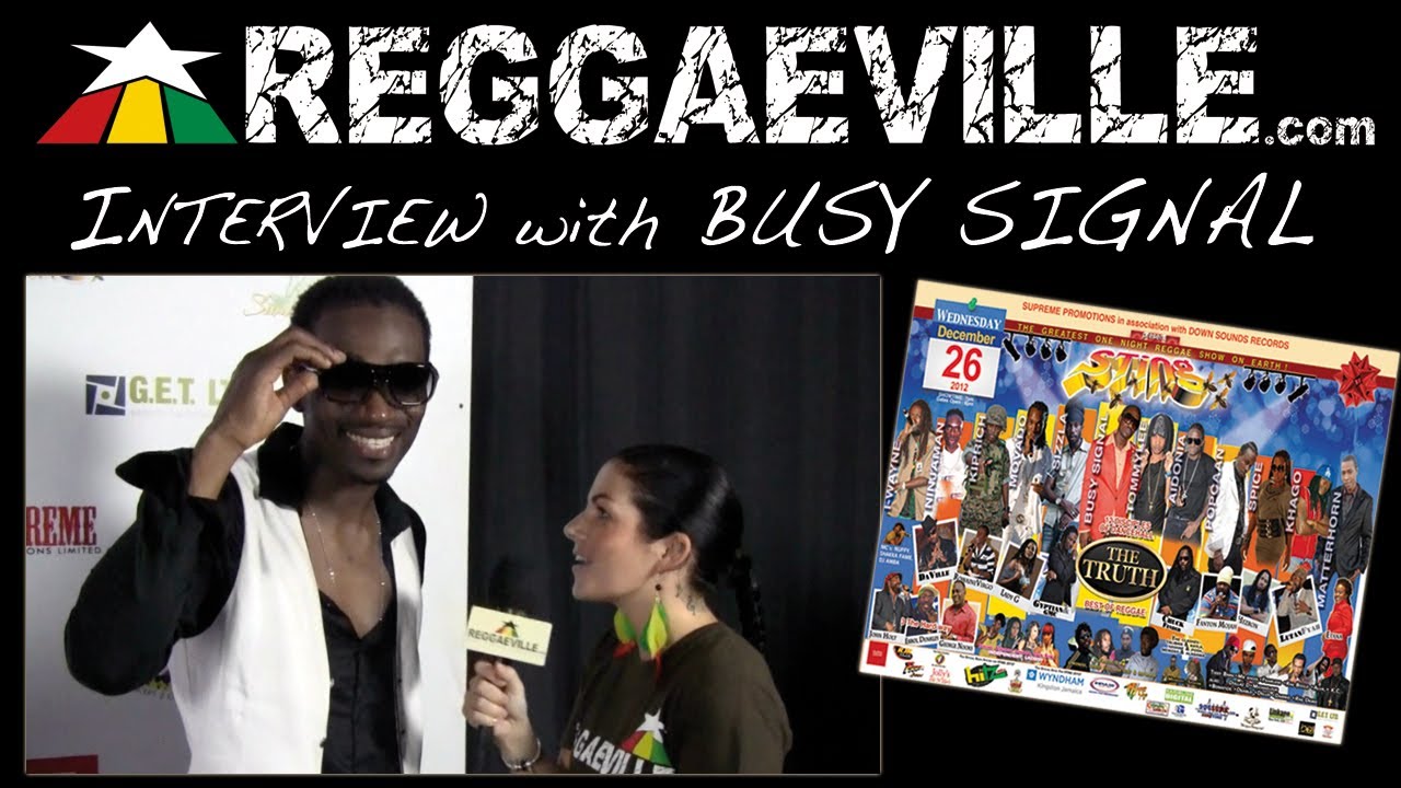 Interview with Busy Signal @ Sting [12/26/2012]