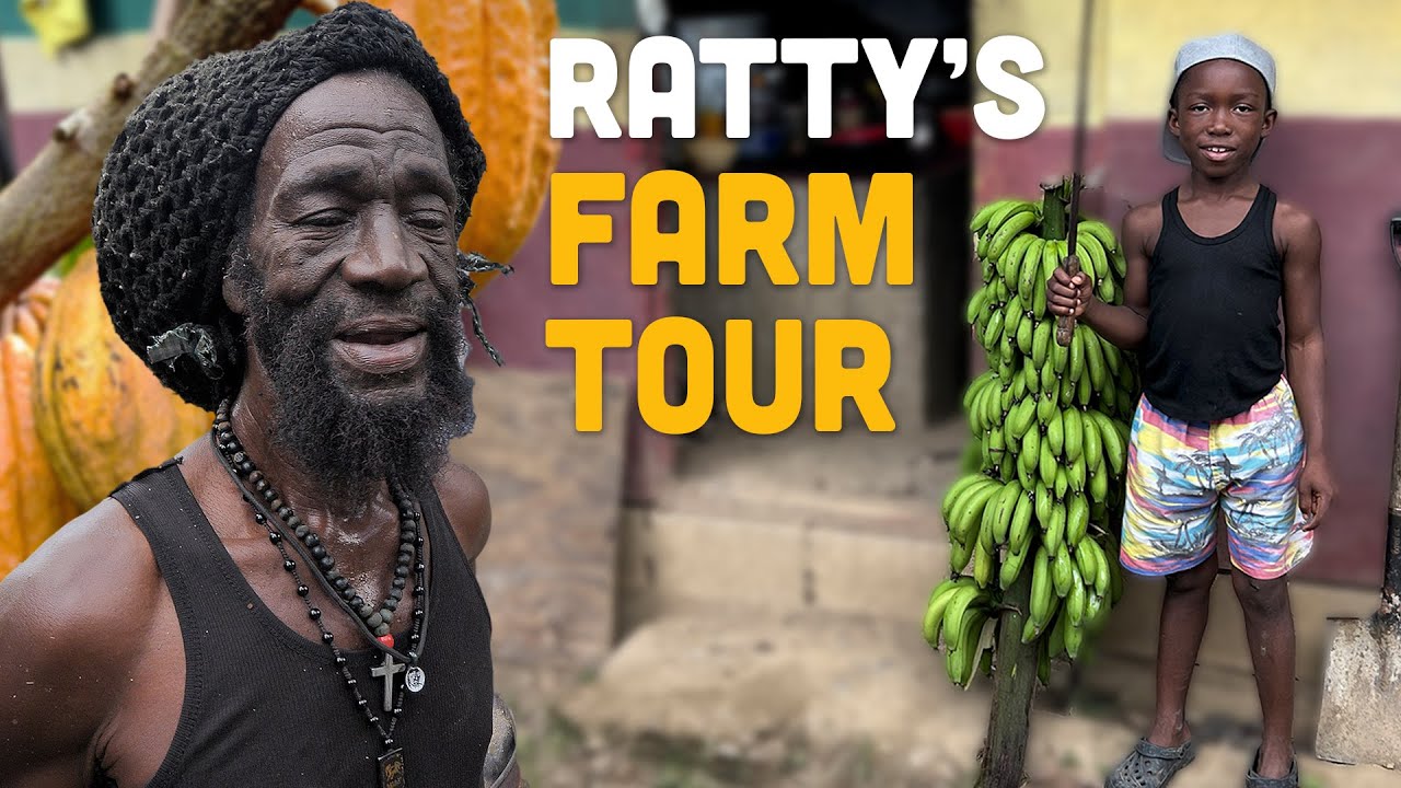 Ras Kitchen - Weird Chocolate, Banana Hands & Sweet Cane! Ratty's Farm tour [3/4/2022]