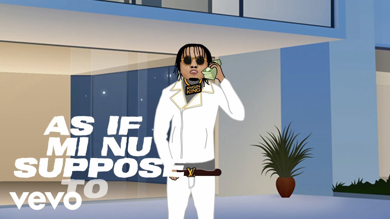 Rygin King - Pop Mi Collar (Lyric Video)