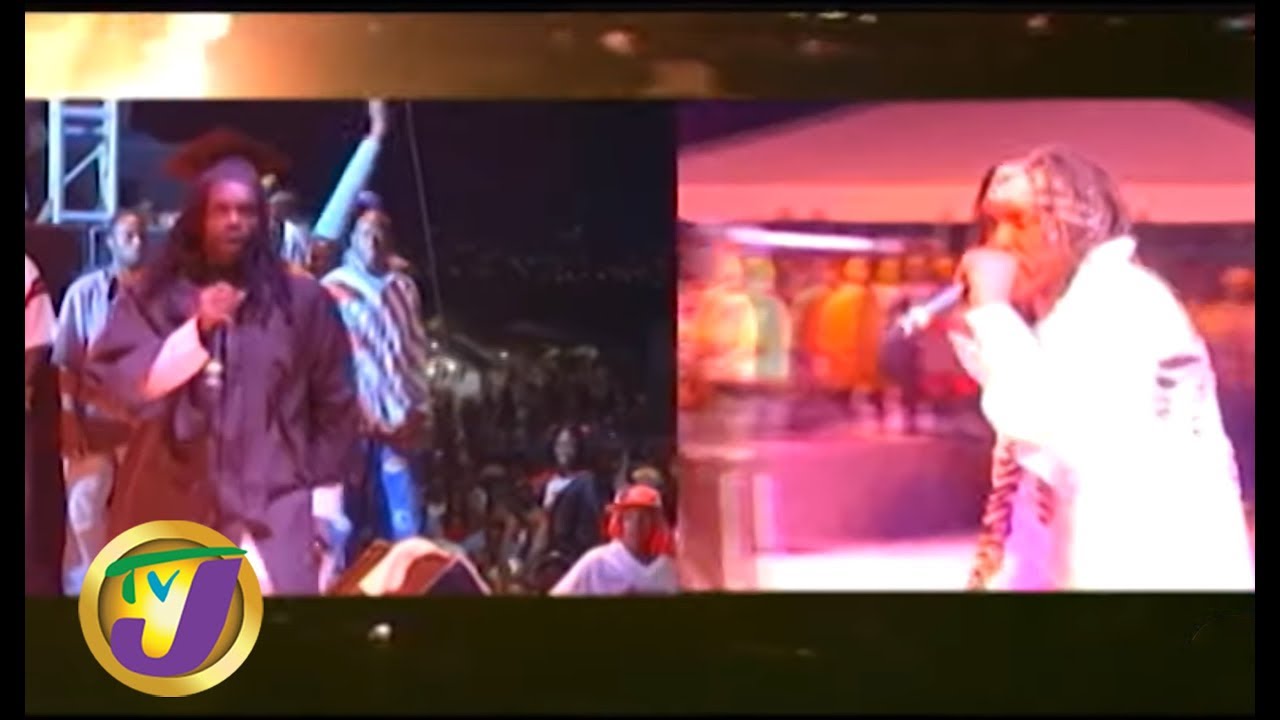 Sting 2003 Throwback Ninjaman vs Vybz Kartel @ TVJ Entertainment Report [12/26/2003]
