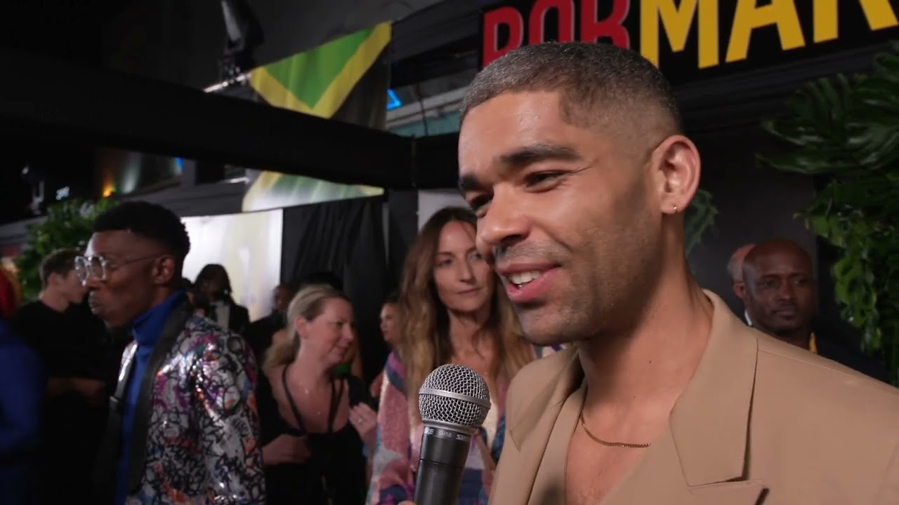 Kingsley Ben-Adir - Red Carpet Interview @ Bob Marley One Love Jamaica Premiere [1/23/2024]