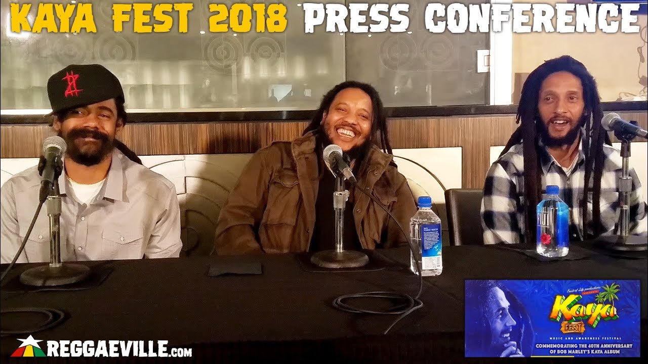 Damian, Stephen & Julian Marley @ Press Conference | Kaya Fest 2018 [3/12/2018]