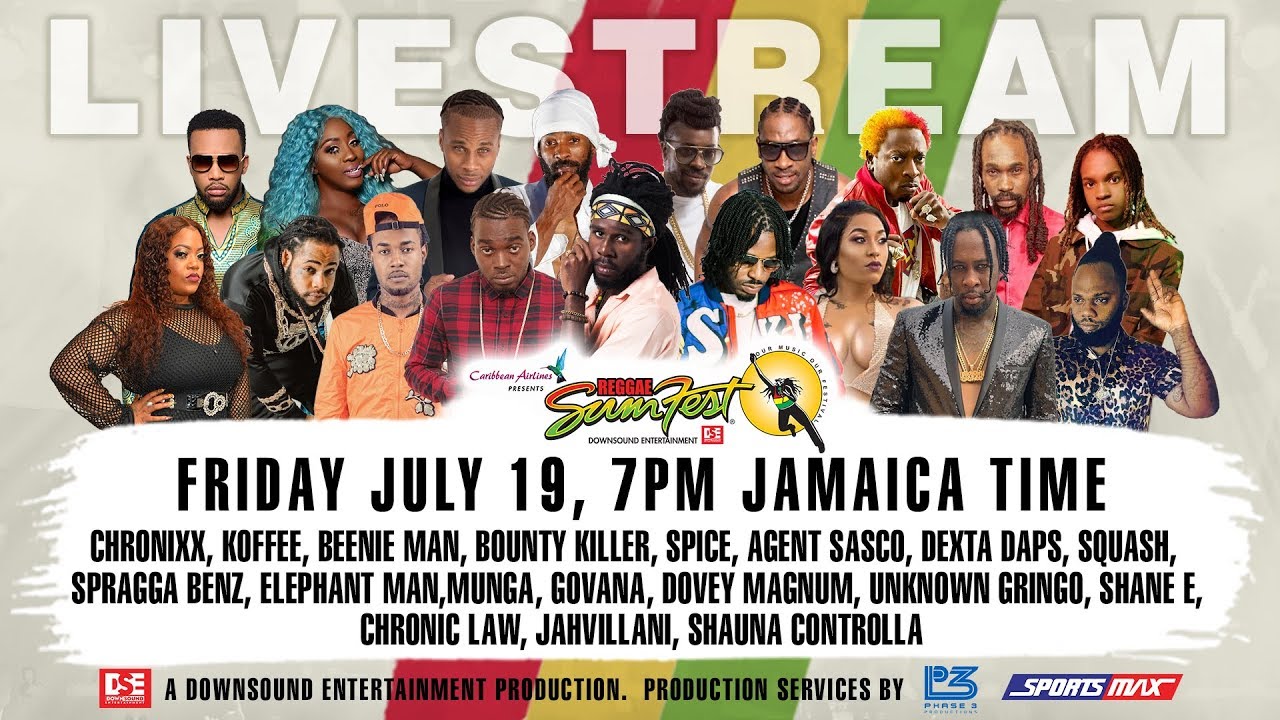 Live Stream - Reggae Sumfest (Festival Night 1) [7/19/2019]