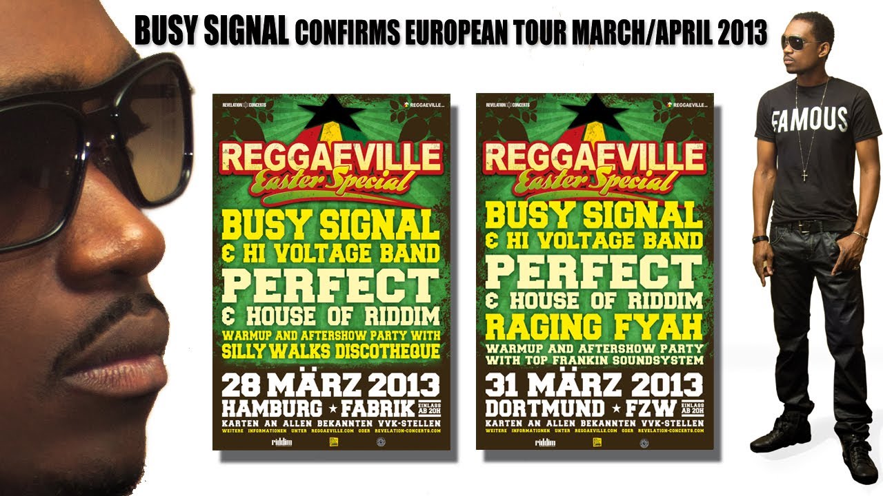 Busy Signal confirms European Tour March/April 2013 [3/22/2013]