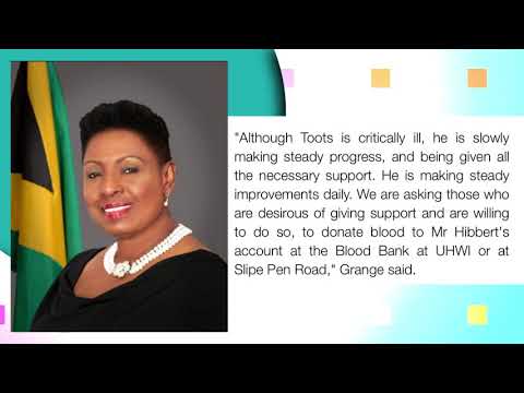 Hon. Olivia Babsy Grange - Don't Believe Rumours, Toots Hibbert is Alive! (RETV Report) [9/10/2020]