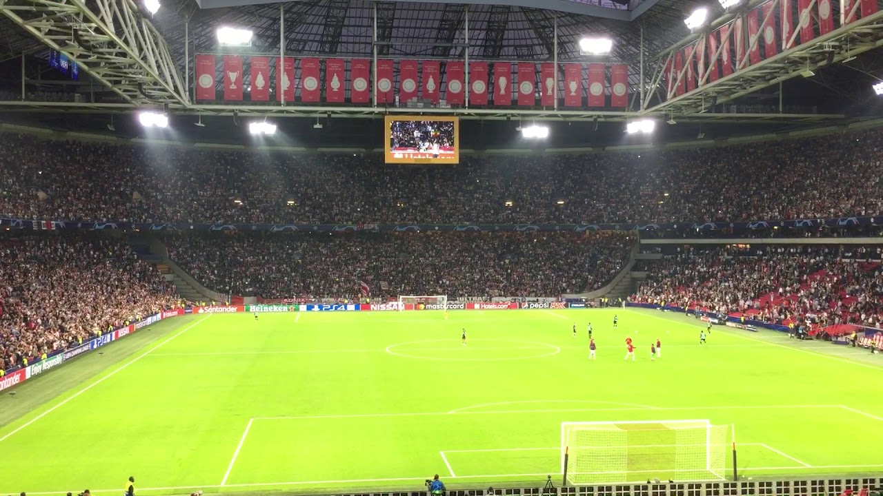 Ky-Mani Marley - Three Little Birds @ AFC Ajax Amsterdam vs AEK FC [9/19/2018]