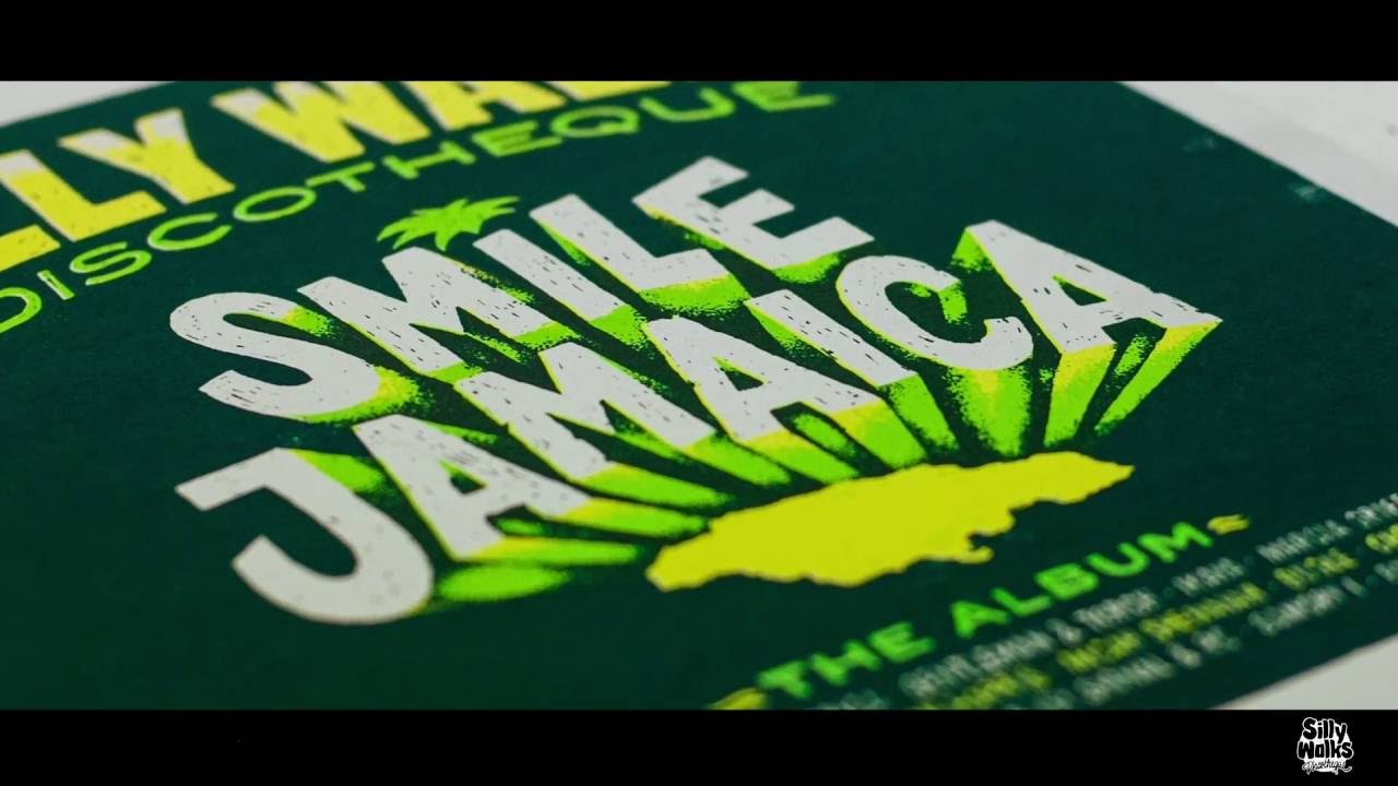 Making of screenprint vinyl covers for Silly Walks "Smile Jamaica" Album [11/2/2016]