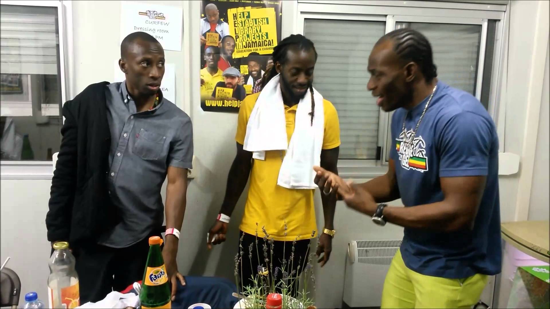 Lukie D, Clay & Christopher Ellis Backstage @ Reggae Geel 2015 [8/1/2015]