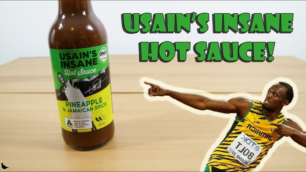 Usain's Insane Pineapple & Jamaican Spice Hot Sauce Taste Test @ Birdpoo Reviews [4/1/2018]