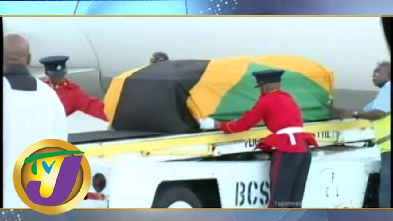 Mourners Gathered as Edward Seaga's Body Arrived in Jamaica (TVJ News Report) [6/2/2019]