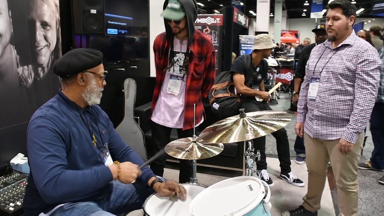 Carlton Santa Davis @ NAMM 2019 - Techra Drumsticks [2/1/2019]