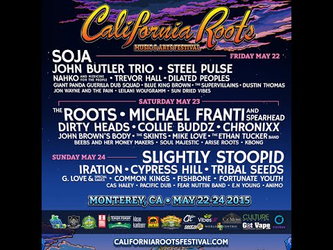 California Roots Festival 2015 (Schedule) [12/9/2014]