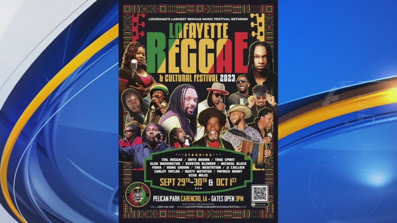 Lafayette Reggae & Cultural Festival Returns to Pelican Park @ KLFY News 10 [9/27/2023]