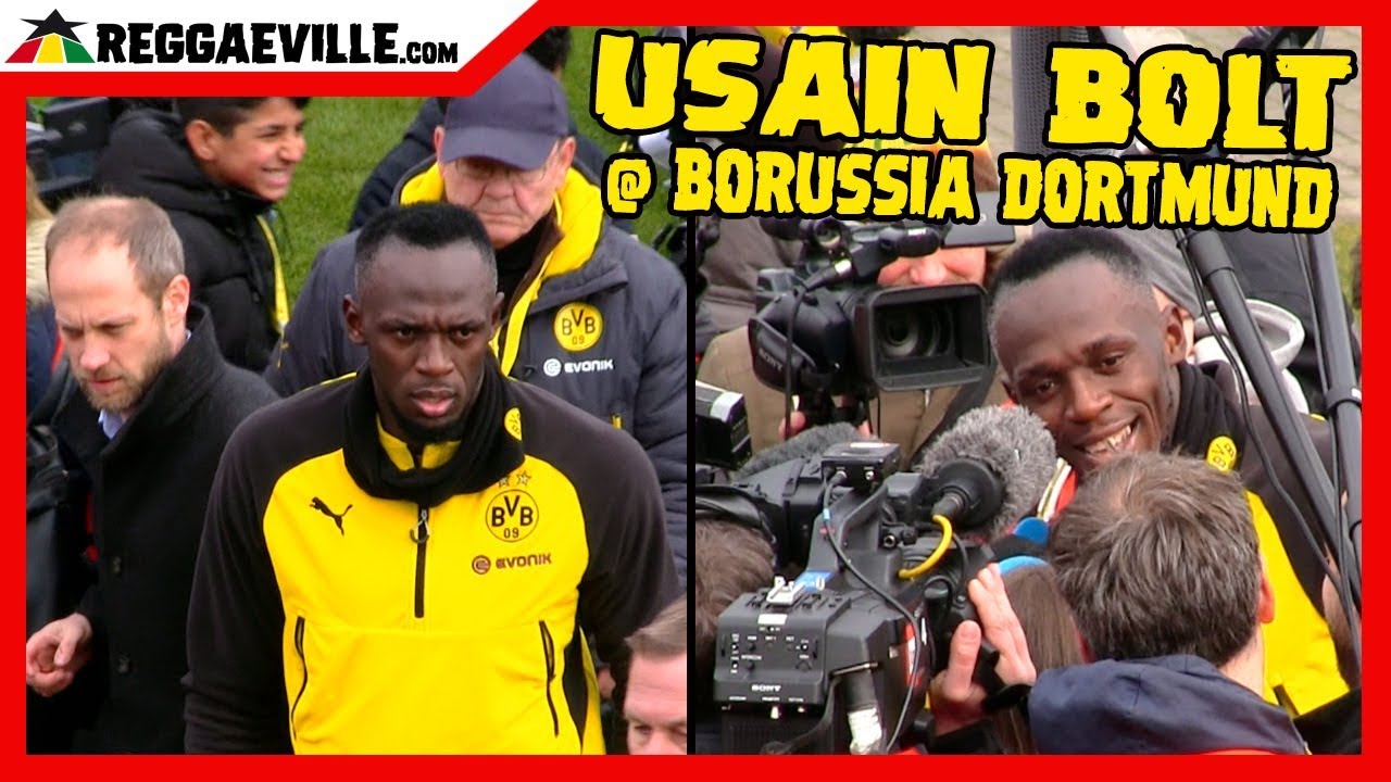 Usain Bolt @ Borussia Dortmund - Meeting Press & Fans [3/23/2018]