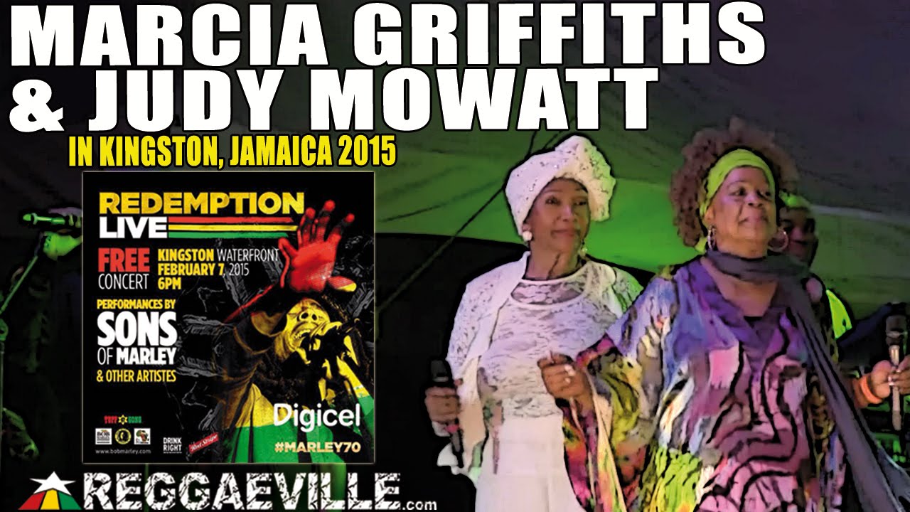 Marcia Griffiths & Judy Mowatt in Kingston, Jamaica @ Bob Marley 70th Birthday Celebration [2/7/2015]