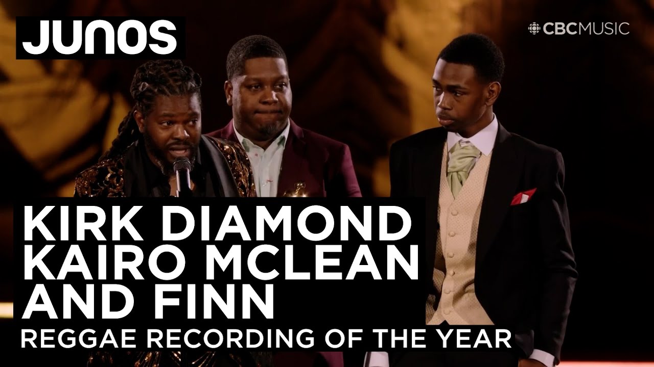 Kirk Diamond, Kairo McLean & Finn win reggae recording of the year @ Juno Awards 2023 [3/11/2023]