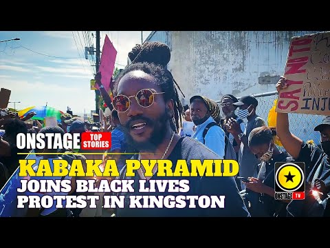 Kabaka Pyramid Joins Black Lives Matter Protest In Kingston [6/6/2020]
