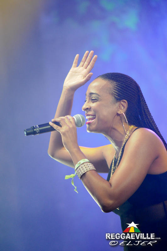 Alaine with Dean Fraser @ Rototom Sunsplash 2016