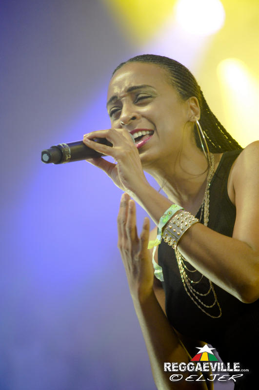 Alaine with Dean Fraser @ Rototom Sunsplash 2016