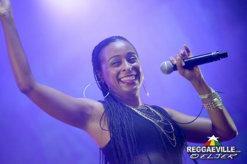 Alaine with Dean Fraser @ Rototom Sunsplash 2016
