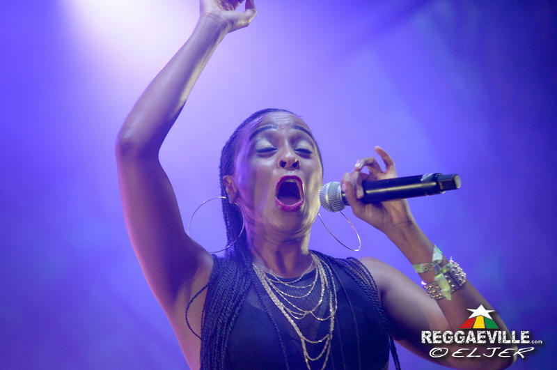 Alaine with Dean Fraser @ Rototom Sunsplash 2016