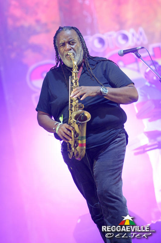 Alaine with Dean Fraser @ Rototom Sunsplash 2016