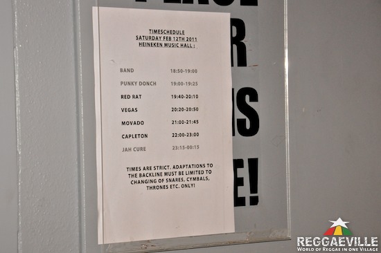 Backstage @ Amsterdam Reggae Festival 2011