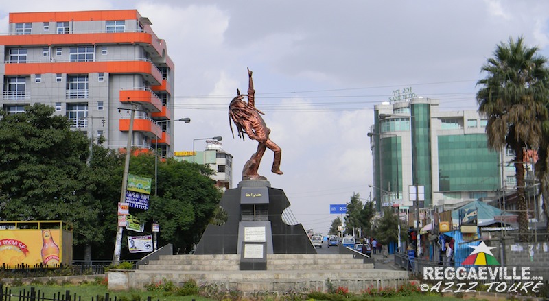 Bob Marley Statue in Addis Ababa, Ethiopia