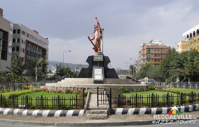 Bob Marley Statue in Addis Ababa, Ethiopia