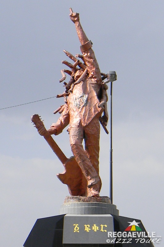 Bob Marley Statue in Addis Ababa, Ethiopia