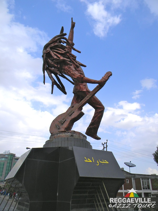Bob Marley Statue in Addis Ababa, Ethiopia