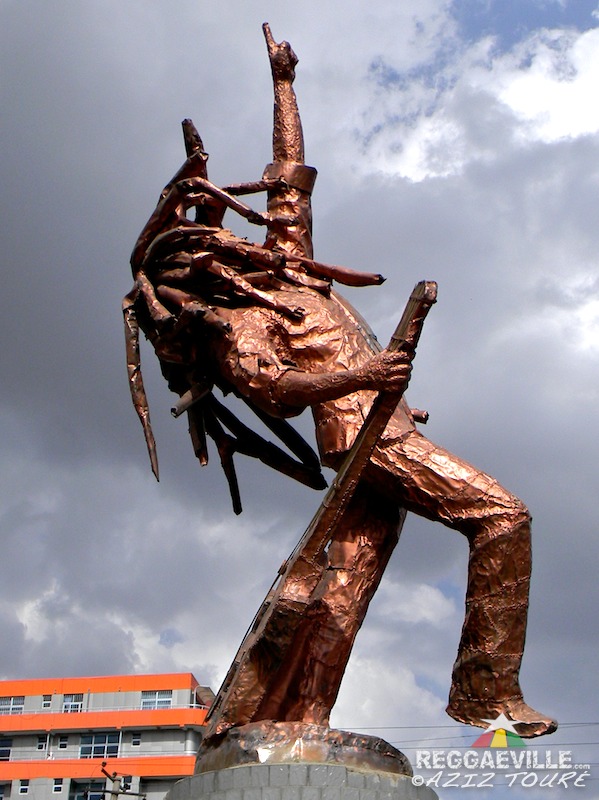 Bob Marley Statue in Addis Ababa, Ethiopia