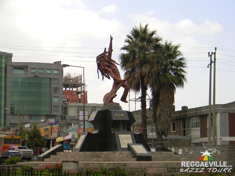 Bob Marley Statue in Addis Ababa, Ethiopia