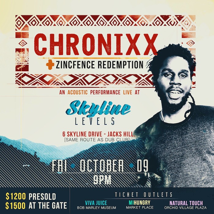 Chronixx, Jesse Royal, Keznamdi, Iba Mahr, Infinite