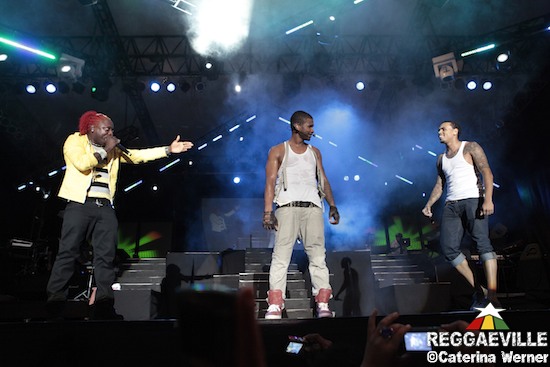 Elephant Man joins Usher & Chris Brown @ Reggae Sumfest