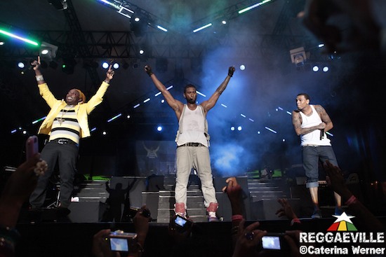 Elephant Man joins Usher & Chris Brown @ Reggae Sumfest