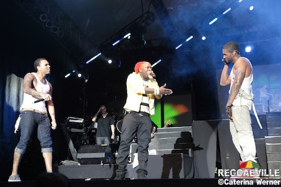 Elephant Man joins Usher & Chris Brown @ Reggae Sumfest