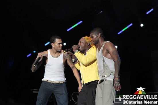 Elephant Man joins Usher & Chris Brown @ Reggae Sumfest