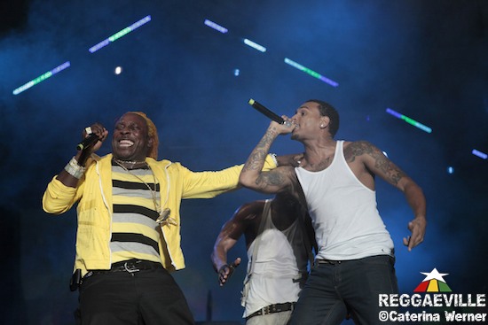 Elephant Man joins Usher & Chris Brown @ Reggae Sumfest